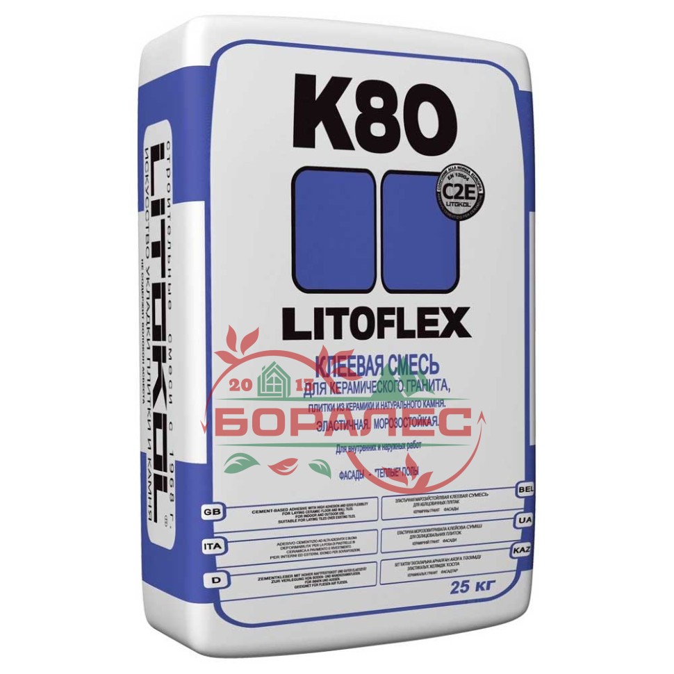 Клей плиточный K80 LITOKOL LITOFLEX (К80 Литокол Литофлекс)