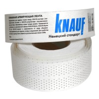 Лента бумажная для швов ГКЛ Knauf Курт 52мм (75м) с армирующими волокнами