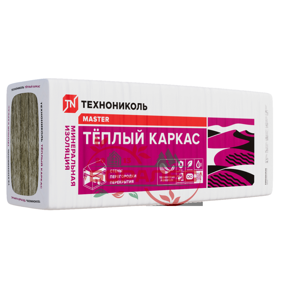 Плиты теплозвукоизоляционные 37PN Теплый Каркас 1200*610* 50мм (10плит)(7,32м2)(0,366м3)(40шт\под)