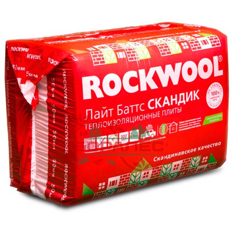 Rockwool (Роквул) ЛАЙТ БАТТС Скандик 50мм