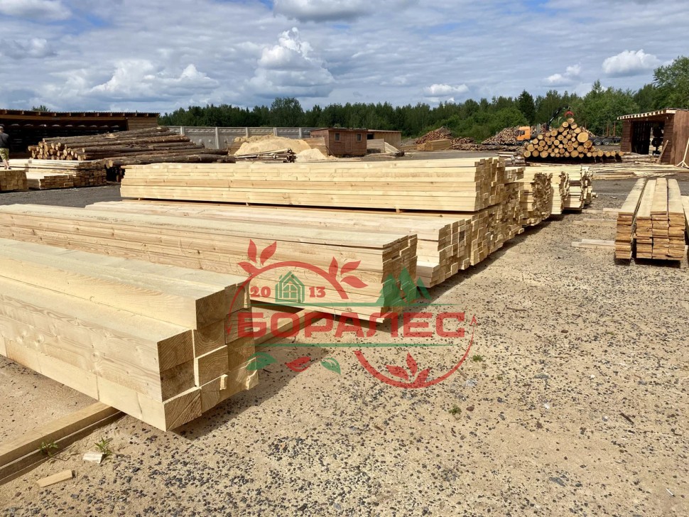 Брус обрезной ГОСТ и ТУ 100 х 150 х 6000