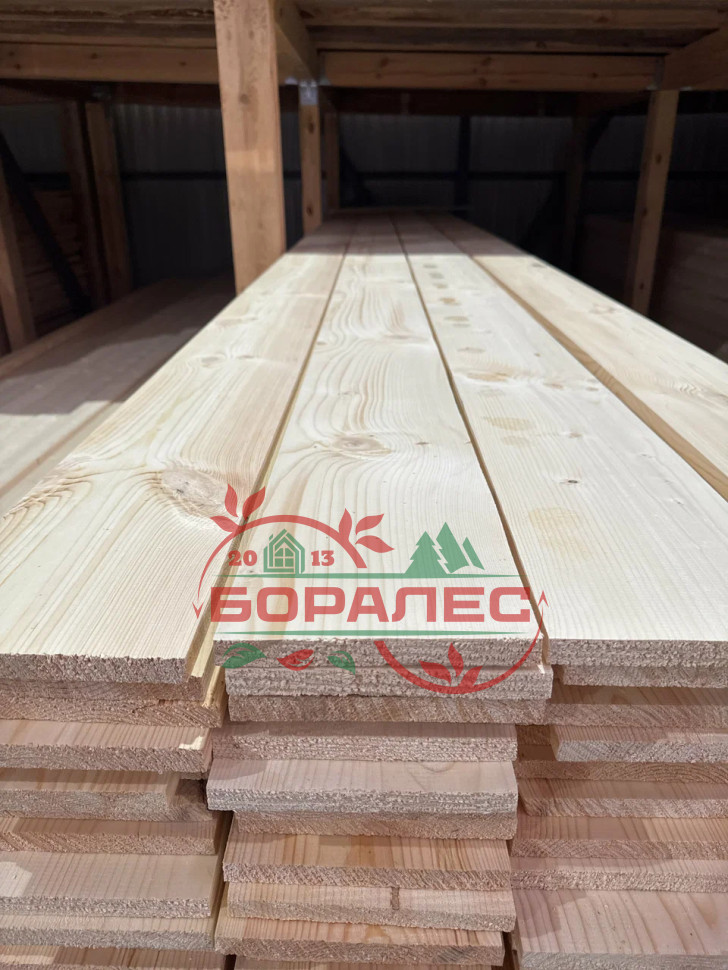 Строганная доска 25x100x6м