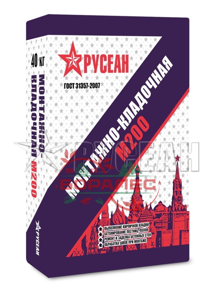 Русеан М200 Монтажно-Кладочная смесь (40кг)