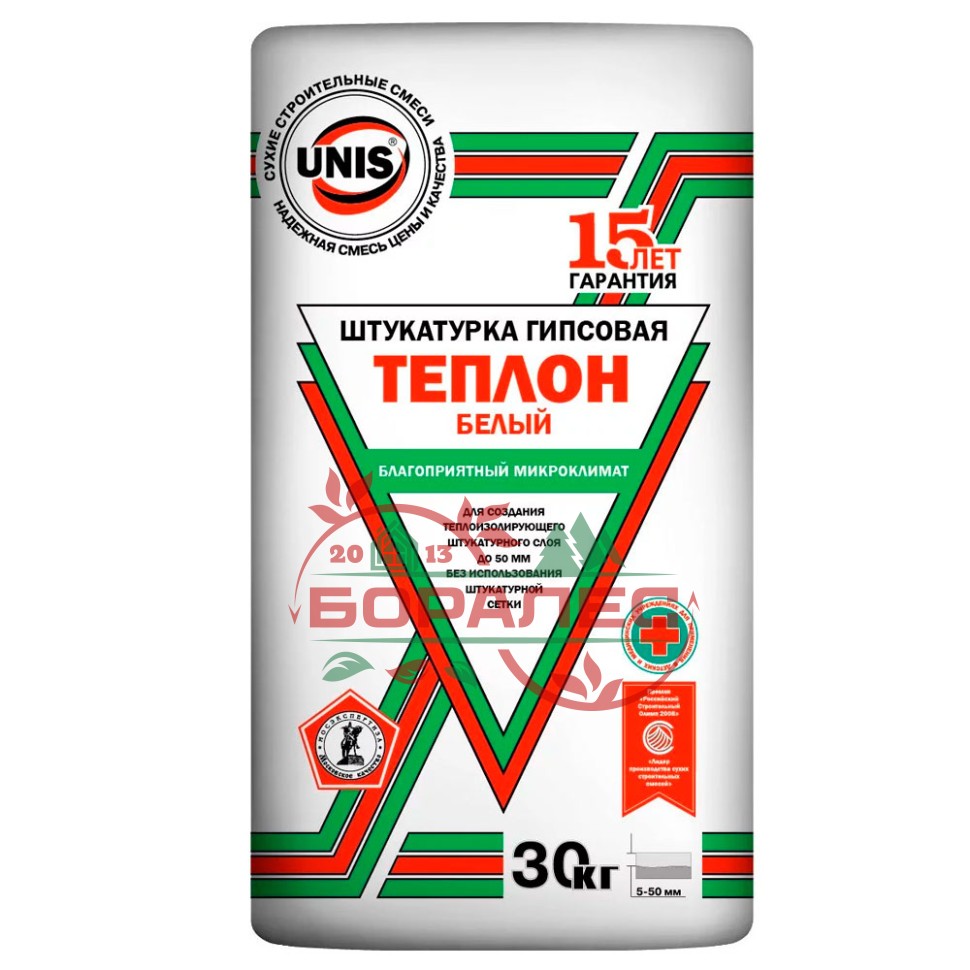 Штукатурка энергосберегающая Теплон белый Unis (Юнис)