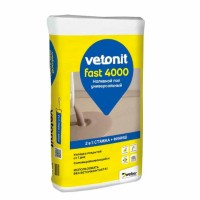 Пол универсальный Вебер Ветонит&quot;Fast&quot; 4000 (20кг) толщ.5-80мм (54шт/под)