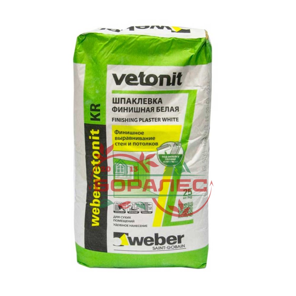 Шпатлевка Vetonit KR (Ветонит КР) Weber (Вебер)
