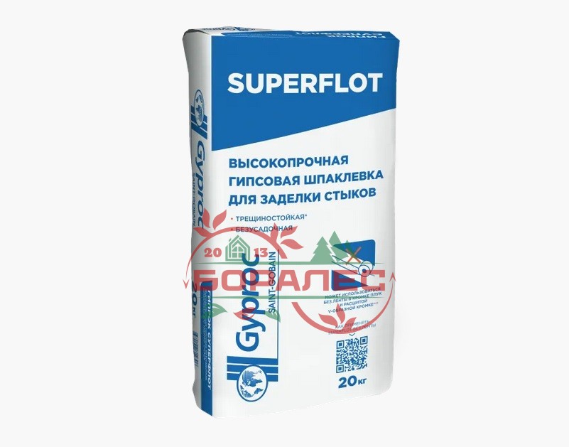 Шпаклевка Гипрок Суперфлот (аналог-Унифлота) гипсовая (20кг) (54шт/под)
