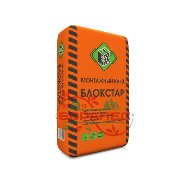 Клей монтажный БЛОКСТАР FiX (25кг)  70шт/под