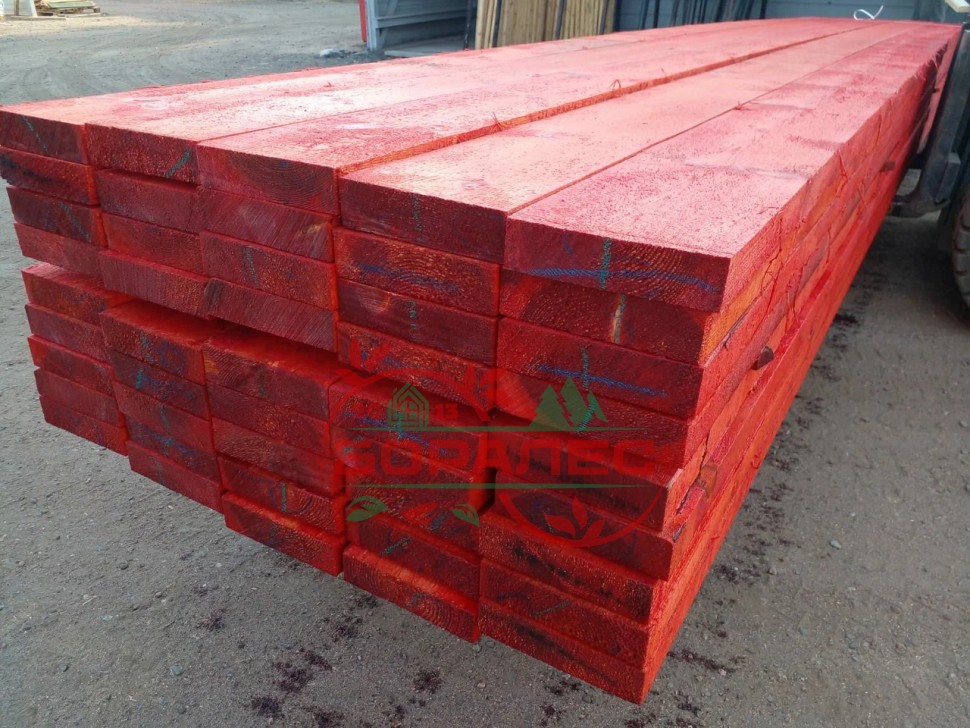 доска обрезная антисептированная 40x100x6м