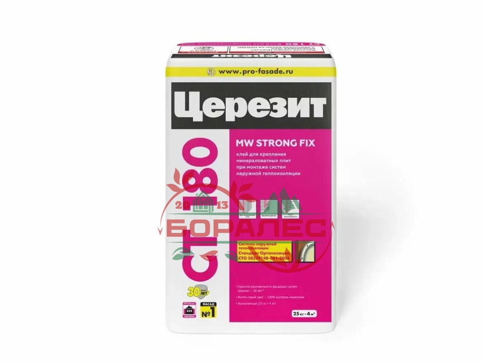 Церезит СТ 180 штукатурно-клеевая смесь (25кг.) (48шт/под)